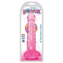 Dildo With Balls 20 CM - Berry Ice