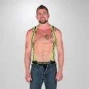 Neoprene heckler harness black / red - small / medium