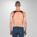 Neoprene heckler harness black / red - small / medium