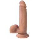 Realistic Vibrating Dildo With Suction Cup - Skin Tone