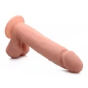 XL Realistic Vibrating Dildo With Suction Cup - Skin Tone