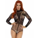 Fishnet bodysuit w. snapcrotch