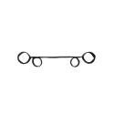 Spreader bar with hand and ankle cuffs