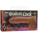 Realistyczne dido z przyssawką i wibracjami Realistic Cock Vibrating 6 Inch