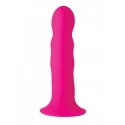 Squeezable wavy dildo