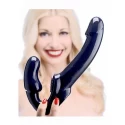 Revolver strapless strap on g-spot dildo