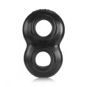 [sil] juicy duo cockring - silicone smoosh - black