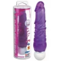 Żylasty, silikonowy wibrator Purpurescent 12,7cm