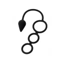 Erotist Butt plug with an erection ring (S)