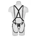 King cock hollow strap-on suspender system 25.40 cm. - flesh