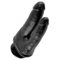 King cock double penetrator - black