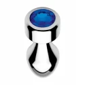 Weighted base aluminum plug blue gem - small