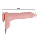 Inflateable Dildo TPR Material Flesh 18,8 cm