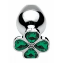 Metalowy korek analny z cyrkonią Lucky Clover Gem Small