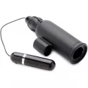 Lightning stroke silicone stroker with vibrating bullet