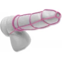 Siliconowy pierściń z nasadką w kształcie klatki - Cockcage and Ring Set Blk