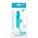 DOUBLE HEAD 4INCH VIBRATOR BLUE