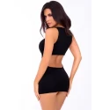 HIDEAWAY HOTTIE SEAMLESS DRESS BLACK, OS