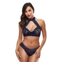 LACE HALTER BIKINI SET, M/L
