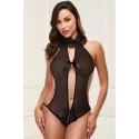 DEEP V TEDDY BLACK, M/L