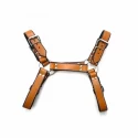 Auburn saddle bulldog harness - nickle - large