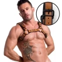 Auburn saddle bulldog harness - black - extra large