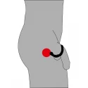 Black velvets cock ring