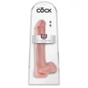 Anatomiczne dildo z jądrami King Cock (2 kolory)