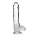 Jock C-Thru Transparent Dildo - 25 cm.