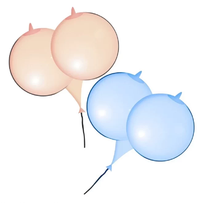 Balony w kształcie piersi Busenluftballons