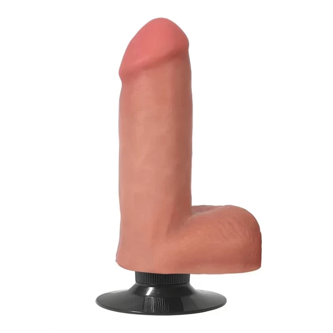 6 inch vibrating dong with balls