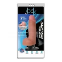 7 inch bareskin vibrating dildo balls