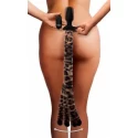 Moving and Vibrating Anal Plug Panther Tail