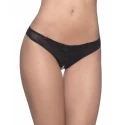 Crotchless Lace Panties and Pearls
