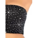 Spandex bandeau & mini skirt