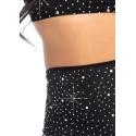 Spandex bandeau & mini skirt