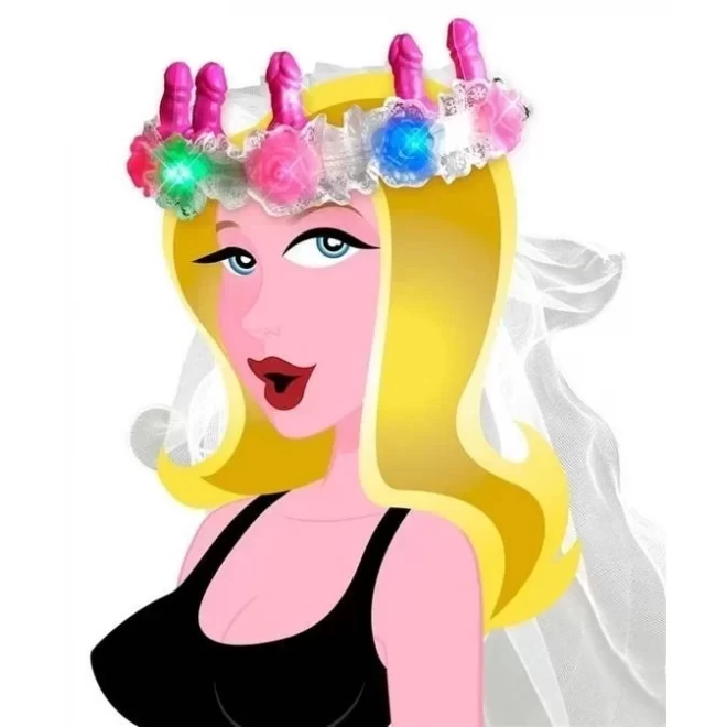 Bachelorette Party Favors Light Up Pecker Veil