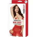 Latex Mini Dress - Red