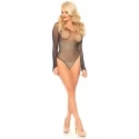 Fishnet thong back bodysuit