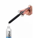 Ribbed silicone lubricant launcher