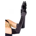 Extra long satin gloves