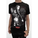 T-shirt czarny z nadrukiem Demoniq
