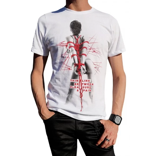 T-shirt biały z nadrukiem Demoniq