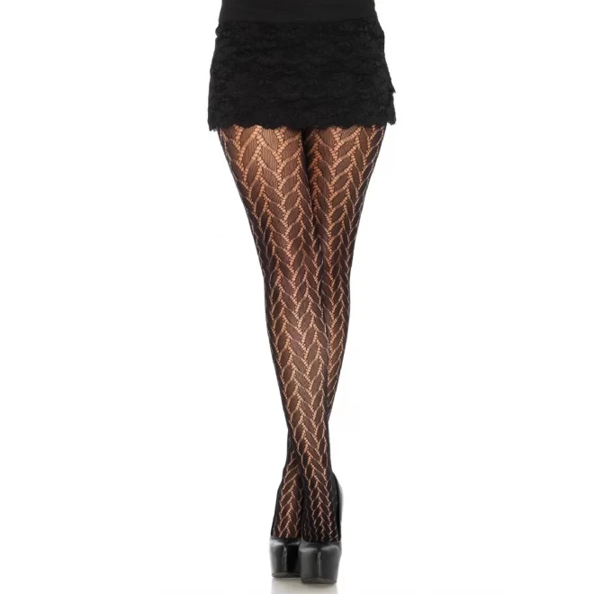 Rajstopy z oryginalnym tłoczeniem Plaited lace pantyhose