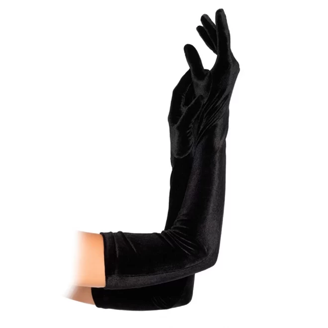 Aksamitne rękawiczki wieczorowe Velvet Opera Length Gloves