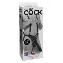 King cock hollow strap-on suspender system 30.50 cm. - flesh