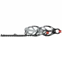 Squeeze silicone nipple clover clips with heavy chain - blal