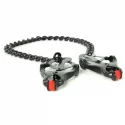 Squeeze silicone nipple clover clips with heavy chain - blal