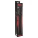 The quad silicone whip - black