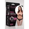 SECRETS REMOTE VIBRATING THONG BLACK, XL
